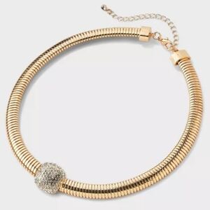 a new day Gold Necklace with Silver Accent